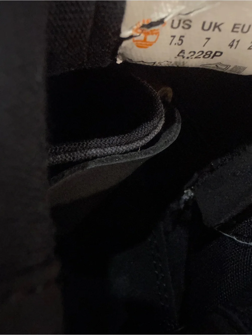 Timberland Black Lace-Up Men's Boots with Brown Soles